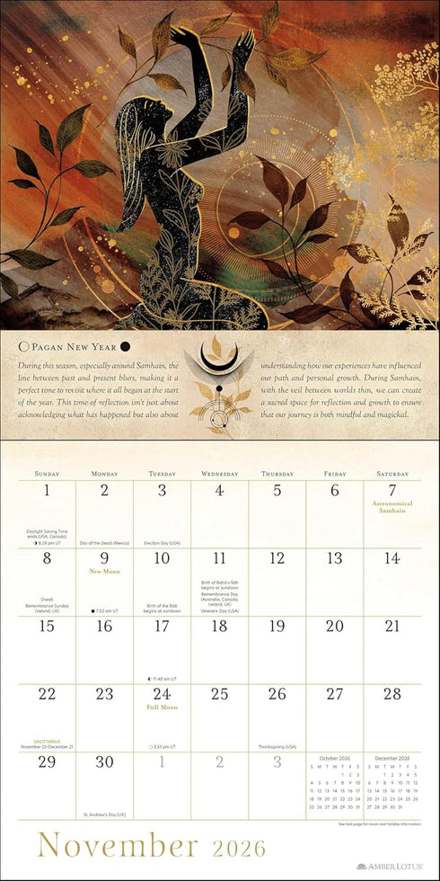 YEAR OF THE WITCH 2026 WALL CALENDAR